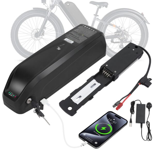 EBIKE Li-oin Battery 52V13Ah Electric Bike Downtube Battery for 1000W Motor - Image 5