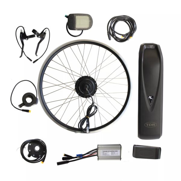 26" 10Ah 350 W Electric Bicycle Conversion E-Bike Front Wheel Kit with Battery - Image 7