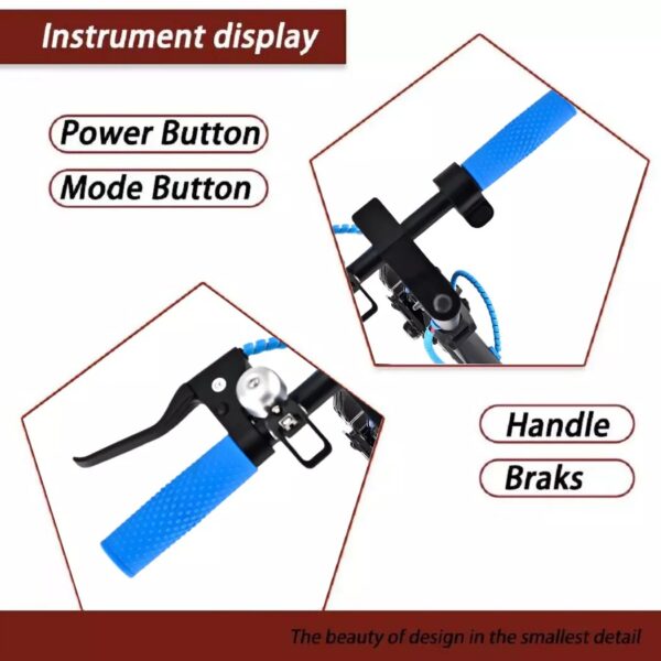 Portable 900W 40KM/H Electric Scooter Foldable Travel E Bike w/ Shock Absorber - Image 6
