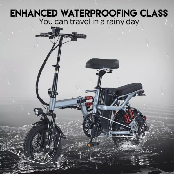 1000W Commuter Electric Bike Folding Ebike Scooter 48V 40km/h Adult eBicycle - Image 5