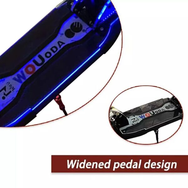 1000W Electric Scooter Off Road 45km/h Foldable Commuter Adult E-Bike RGB Lights - Image 6