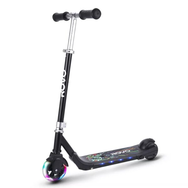 ROVO KIDS WhizKid Electric Scooter Height Adjustable Lithium eScooter Toy Black - Image 9