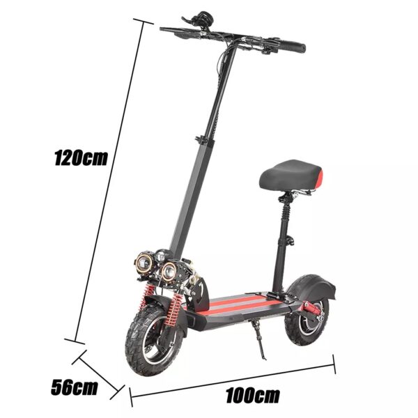 1000W Adult Electric Scooter 45km/h Foldable Commuter E-Bike Off Road w/ Seat AU - Image 7