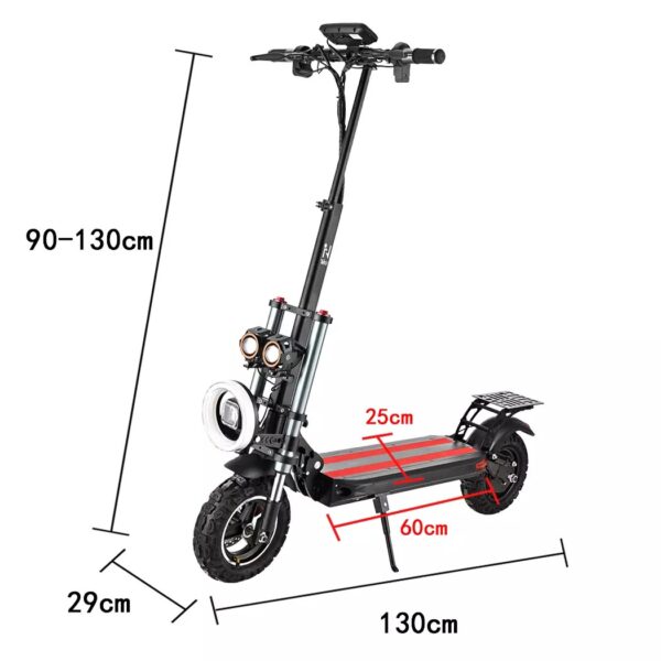2500W 70KM/H Electric Scooter Portable Off Road Scooter Adult Foldable E-Bike - Image 7