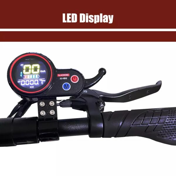 1000W Electric Scooter Off Road 45KM/H Foldable Commuter Adult w/ Seat & Tail - Image 7