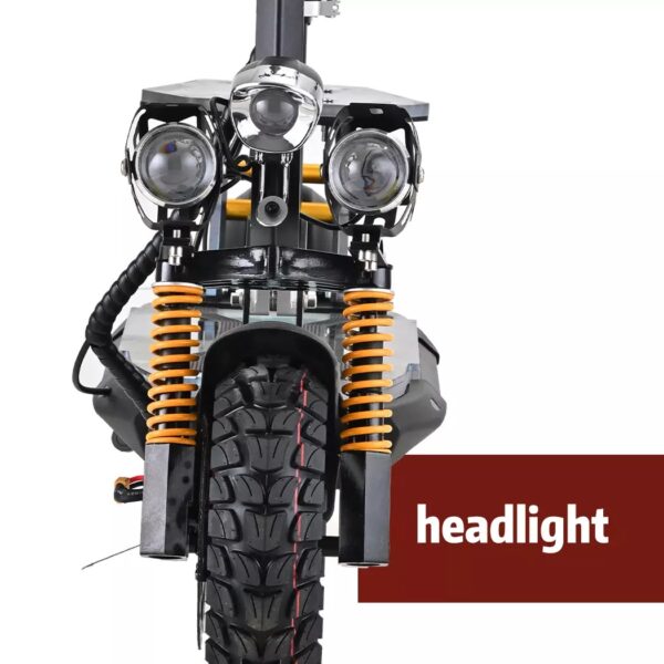 1000W Electric Scooter Off Road 45km/h Foldable Commuter Adult E-Bike RGB Lights - Image 8