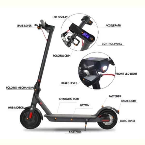 Electric Scooter 900W Foldable Travel E-Scooter Adult Electric Scooter 40km/h - Image 3
