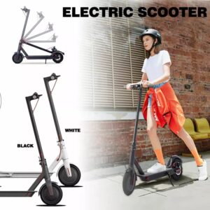 Electric Scooter Portable Foldable Commuter Bike 350W Brushless Motor Black