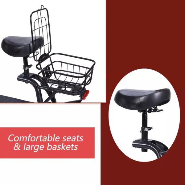 1200W 50KM/H Electric Scooter 12 inch 50km Foldable Travel Adult E-Bike w/Seat - Image 5