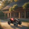 MOVO HE-K3 500W 36V 12Ah Lithium Battery Quad Bike- Black & Red - Image 2