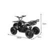 MOVO HE-K1 500W 36V 12Ah Lithium Battery Quad Bike-Black - Image 4