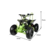 MOVO HE-K5B 500W 36V 12Ah Lithium Battery Quad Bike- Green - Image 2