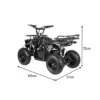 MOVO HE-K2 500W 36V 12Ah Lithium Battery Quad Bike- Black - Image 2